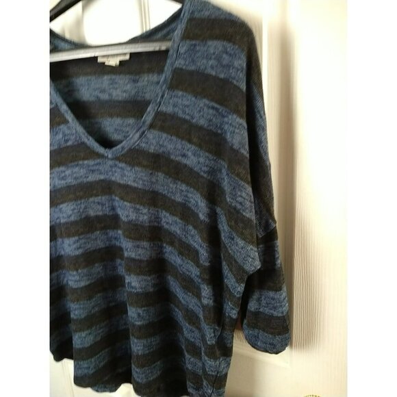 American Eagle Black Blue Heather Oversized Sweater Size XS - Picture 4 of 12